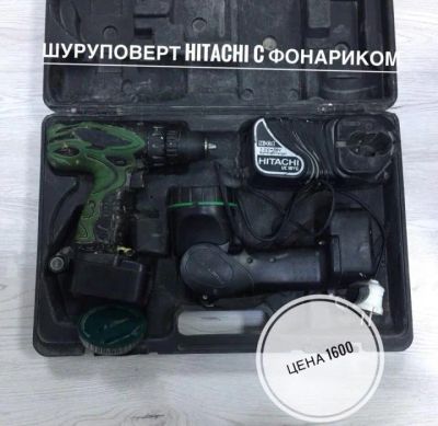 Лот: 11715475. Фото: 1. Шуруповерт Hitachi c фонариком... Электроинструмент