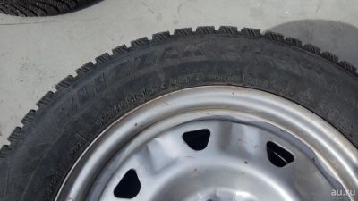 Лот: 9618623. Фото: 1. Резина на диске зима Bridgestone... Шины на дисках