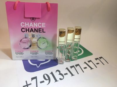 Лот: 10980761. Фото: 1. Chanel Mini 3*15ml "Chanel Chance... Женская парфюмерия