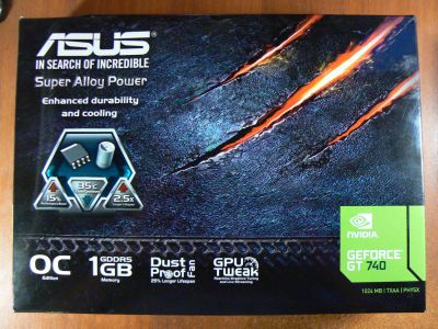 Лот: 11041153. Фото: 1. Видеокарта ASUS GeForce GT 740... Видеокарты