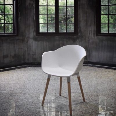 Лот: 11199080. Фото: 1. Стул Eames белый (дизайнерские... Столы, стулья, обеденные группы