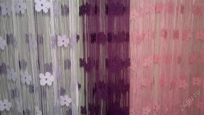 Лот: 2169164. Фото: 1. Нитяные шторы с цветочками 3х3м. Шторы, тюль