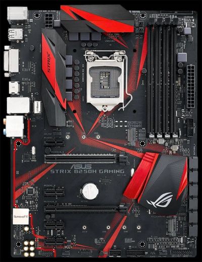 Лот: 16770365. Фото: 1. Asus rog strix B250G Gaming. Материнские платы