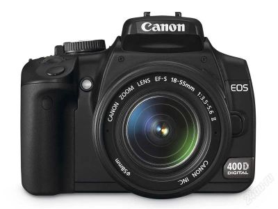 Лот: 986766. Фото: 1. canon 400d kit 18-55 + запасной... Цифровые зеркальные