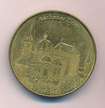Лот: 9548040. Фото: 1. Германия Жетон Медаль Аахен Собор... Сувенирные