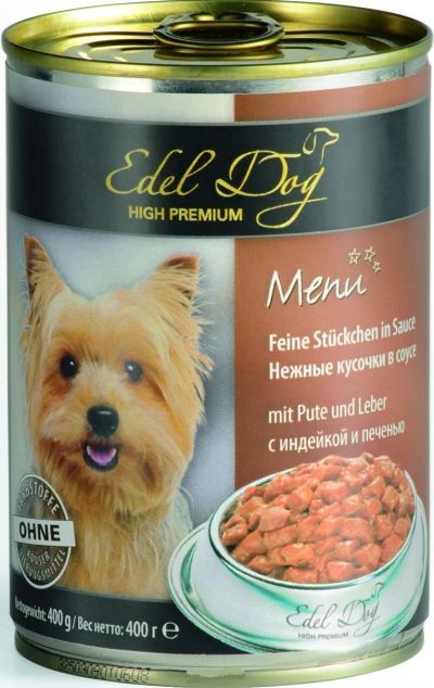 Лот: 14062286. Фото: 1. Edel Dog (Эдель Дог) Индейка/Печень... Корма