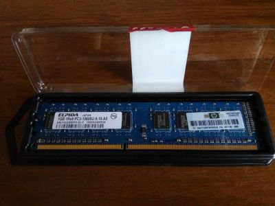 Лот: 11504516. Фото: 1. DDR3 1GB 1333MHz Elpida (EBJ10UE8BDF0-DJ-F... Оперативная память