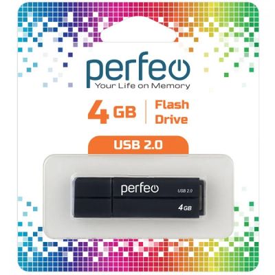 Лот: 24948906. Фото: 1. Флеш-накопитель USB2.0 4Gb Perfeo... USB-флеш карты