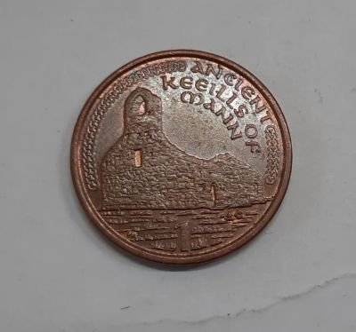 Лот: 21233818. Фото: 1. Монета Остров Мэн 1 пенни 2001г. Европа