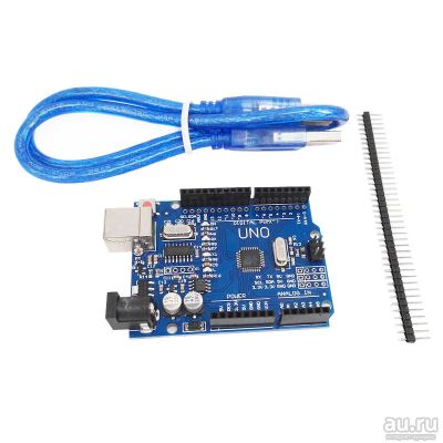 Лот: 9667798. Фото: 1. Arduino UNO R3 (SMD) + однорядная... Микроконтроллеры