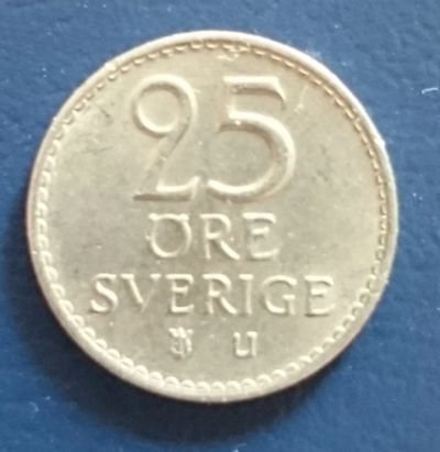 Лот: 7679024. Фото: 1. 25 эре Швеция. Европа