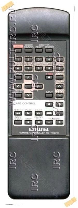 Лот: 15907802. Фото: 1. Пульт AIWA RC-TXG710. Пульты ДУ