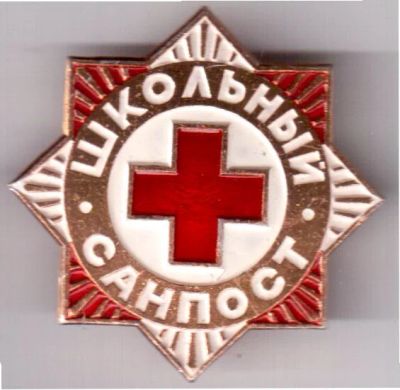 Лот: 4128019. Фото: 1. Большой знак Школьный санпост... Сувенирные