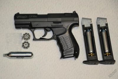 Лот: 4935411. Фото: 1. Пневматический пистолет walther... Пневматическое оружие