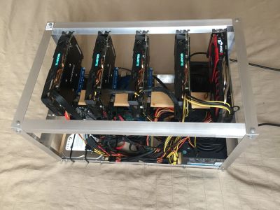Лот: 11877189. Фото: 1. Майнинг ферма 4 карты Gigabyte... Майнинг фермы, товары для майнинга