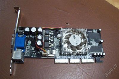 Лот: 773983. Фото: 1. видеокарта gf fx 5200-(agp-128mb... Видеокарты