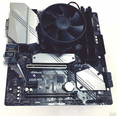 Лот: 16495466. Фото: 1. Связка ASRock B365M Pro4/ I5 9400f... Материнские платы
