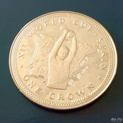 Лот: 9265525. Фото: 1. Мэн 1 крона 1982 Чемпионат по... Великобритания и острова
