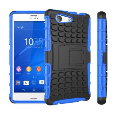 Лот: 6386766. Фото: 1. Чехол SONY Xperia Z3 Mini синий. Чехлы, бамперы