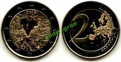 Лот: 6005593. Фото: 1. 0191 Финляндия 2 евро 2008 Сердце... Европа