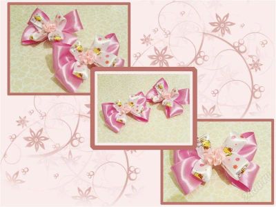Лот: 2395514. Фото: 1. Бантики - резиночки 12. Цветы из ткани