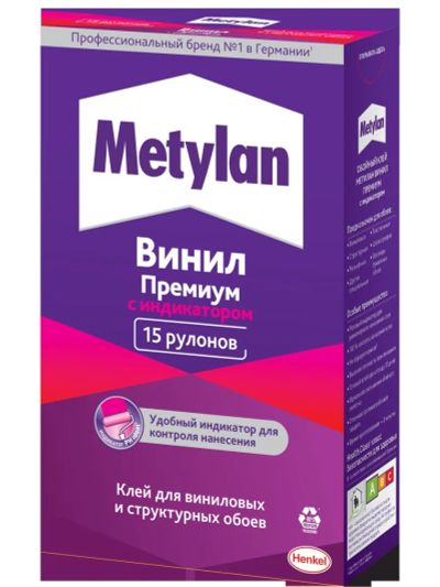 Лот: 19670478. Фото: 1. Клей обойный винил 500г Метилан... Клеи, герметики, пена монтажная, клейкие ленты
