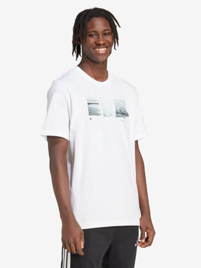 Лот: 25541175. Фото: 1. Футболка мужская adidas Lens Tennis... Другое (спортивная одежда)