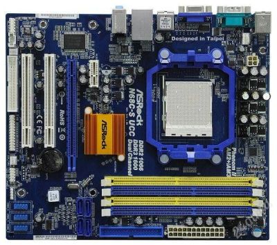 Лот: 2838480. Фото: 1. Материнская плата ASRock N68C-S... Материнские платы
