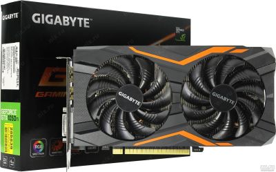 Лот: 18560239. Фото: 1. Видеокарта 4Gb GTX1050Ti Gigabyte. Видеокарты