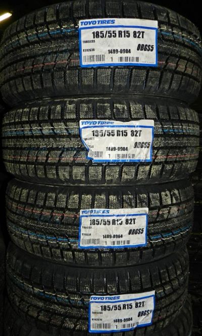 Лот: 6140879. Фото: 1. Шины зимние 185/55 R 15 185/55... Шины