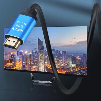 Лот: 21038352. Фото: 1. HDMI кабель версия 2.0, длина... Шнуры, кабели, разъёмы