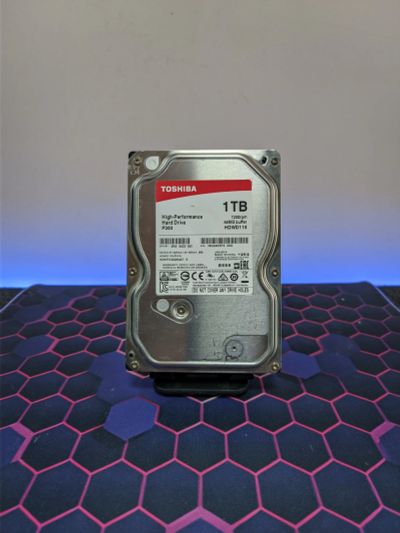 Лот: 25264831. Фото: 1. Жесткий диск 1 Тб/3.5"/7200/Toshiba... Жёсткие диски (HDD)