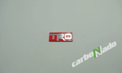Лот: 17243603. Фото: 1. Шильдик самоклеящийся TRD Красный... Детали тюнинга