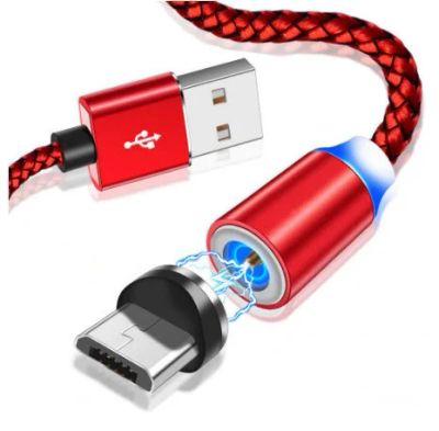 Лот: 13846756. Фото: 1. Магнитный кабель USB Micro USB... Дата-кабели, переходники