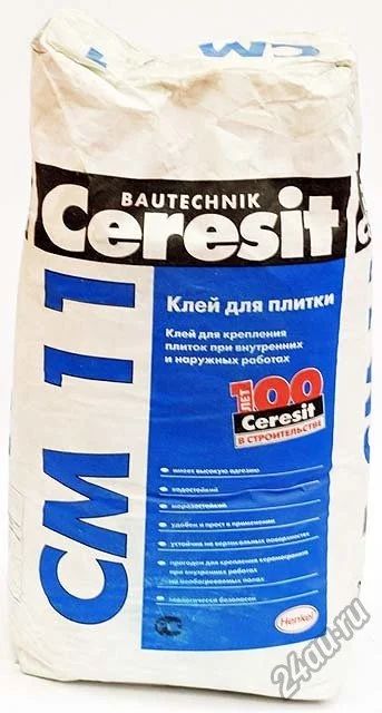 Лот: 5272719. Фото: 1. Ceresit CM 11 Клей для кафеля... Клеи, герметики, пена монтажная, клейкие ленты
