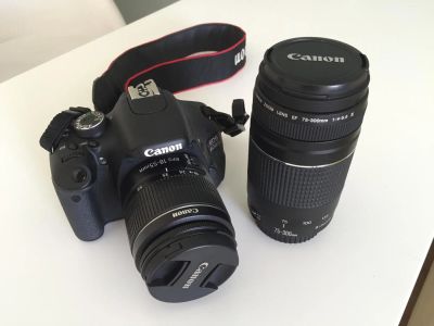 Лот: 5968755. Фото: 1. Canon 600D с двумя китовыми объективами... Цифровые зеркальные