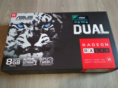 Лот: 16044810. Фото: 1. Продам ASUS RX580 (DUAL-RX580-O8G... Видеокарты