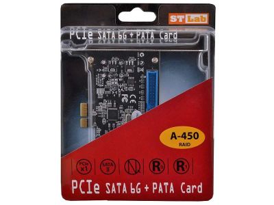 Лот: 4548798. Фото: 1. Контроллер Pcisatax2 ST-Lab A-450... Платы расширения, контроллеры, доп. порты
