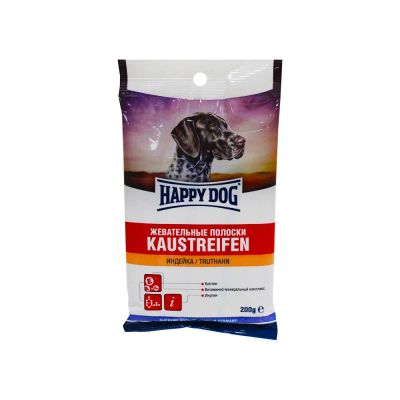 Лот: 10400836. Фото: 1. лакомство Happy Dog Kaustreifen... Корма