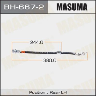 Лот: 18590407. Фото: 1. Шланг тормозной masuma rear avensis... Тормозная система