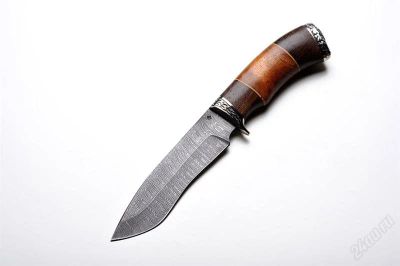 Лот: 1448071. Фото: 1. Нож "Гюрза" дамасская сталь (худ... Ножи, топоры