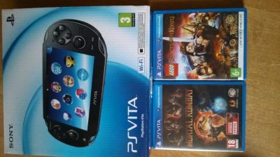 Лот: 4564199. Фото: 1. PS Vita 4 GB + 2 игры на картридже... Игровые приставки, консоли