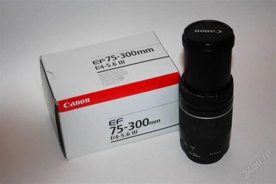 Лот: 2036093. Фото: 1. Canon EF 75-300mm f/4-5.6 III. Объективы