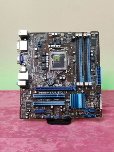 Лот: 23571735. Фото: 1. Мат. плата ASUS P8H61-M2/SI/LGA1155... Материнские платы