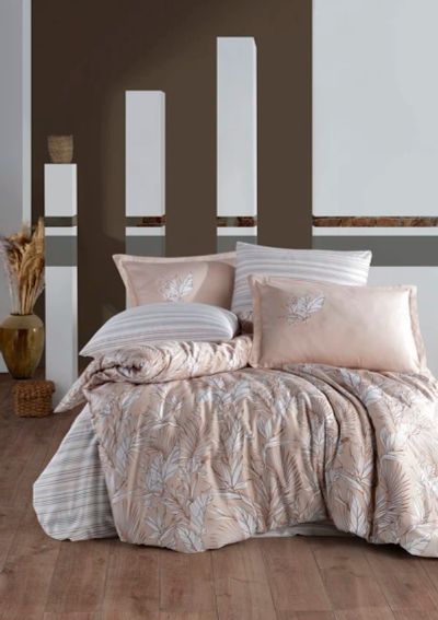 Лот: 19034057. Фото: 1. КПБ Clasy Satin (PALMIRA BEIGE... Постельное бельё