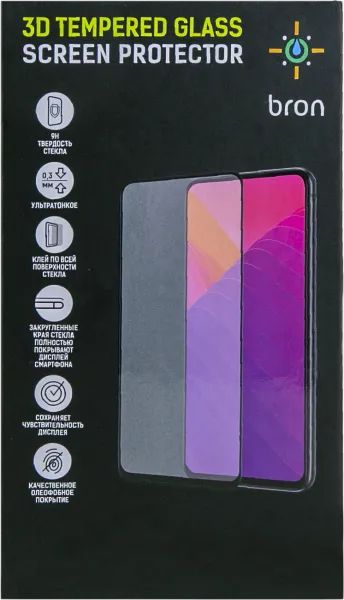 Лот: 22026555. Фото: 1. Защитное стекло Bron для Apple... Защитные стёкла, защитные плёнки