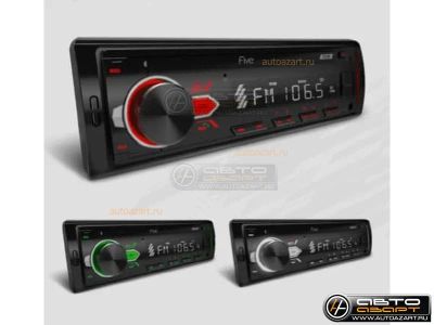 Лот: 21166649. Фото: 1. Ресивер-USB FIVE F24G (1din/зеленая... Автомагнитолы