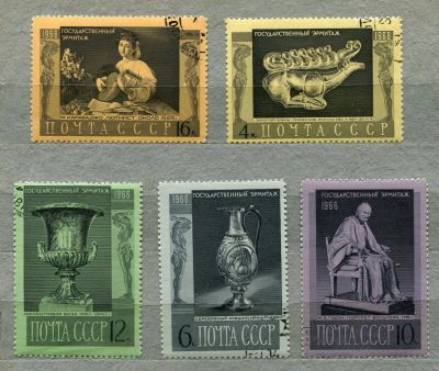 Лот: 6733229. Фото: 1. 1966 СССР Государственный эрмитаж... Марки