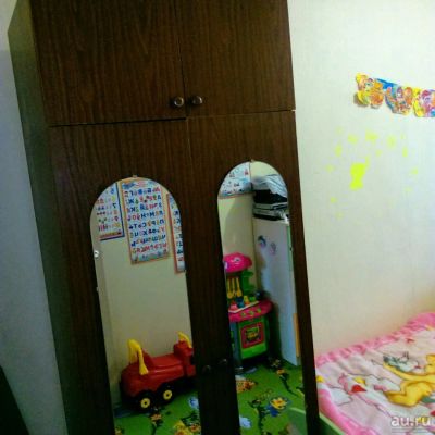 Лот: 13561142. Фото: 1. Шкаф с антресолью и зеркалами. Шкафы, шкафы-купе