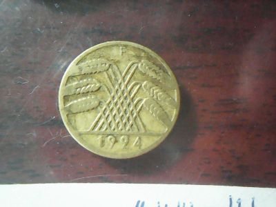 Лот: 16912046. Фото: 1. Германия 1924 10 рентенпфеннигов... Германия и Австрия